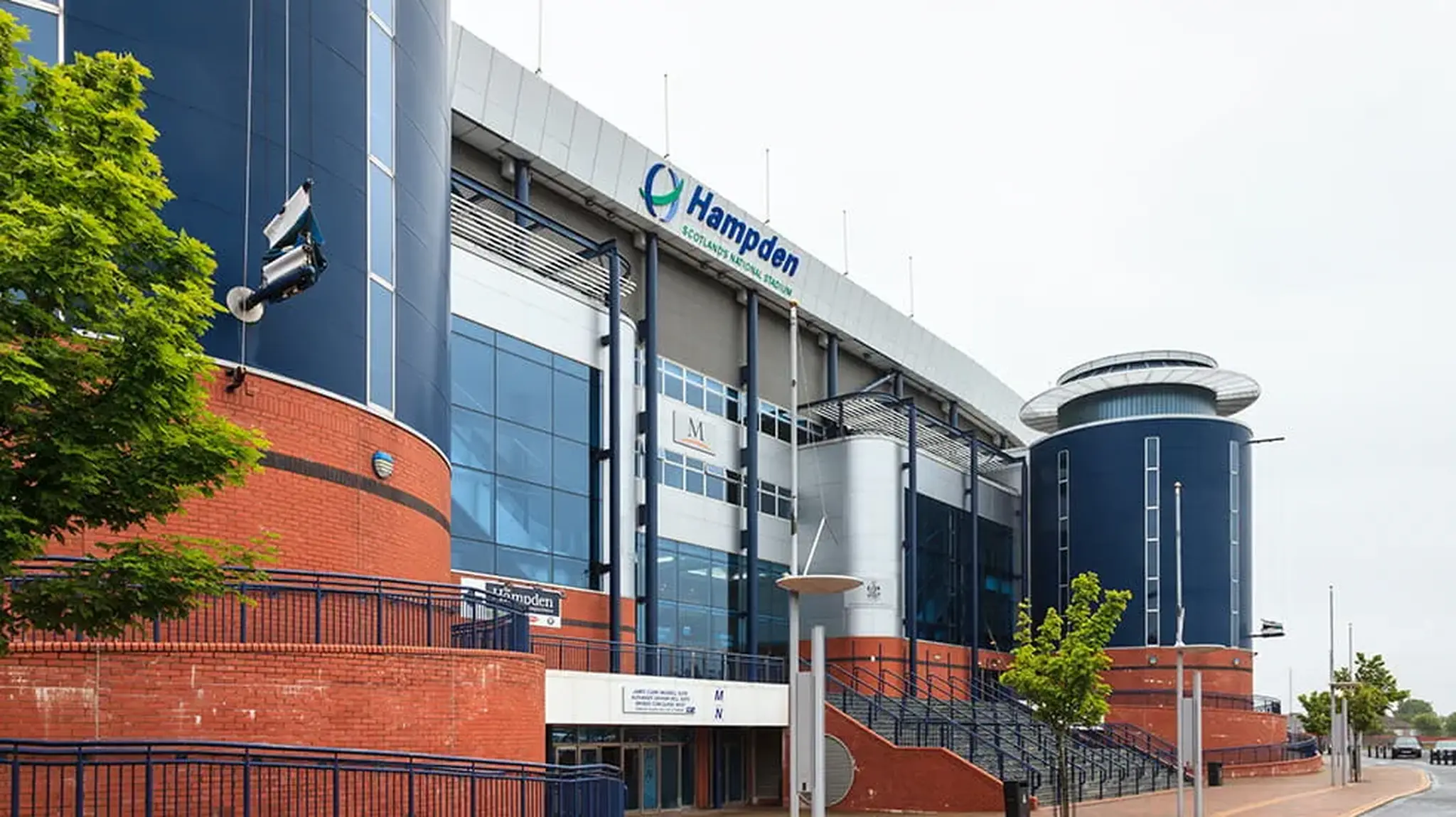 Exterior view of Hampden Park stadium