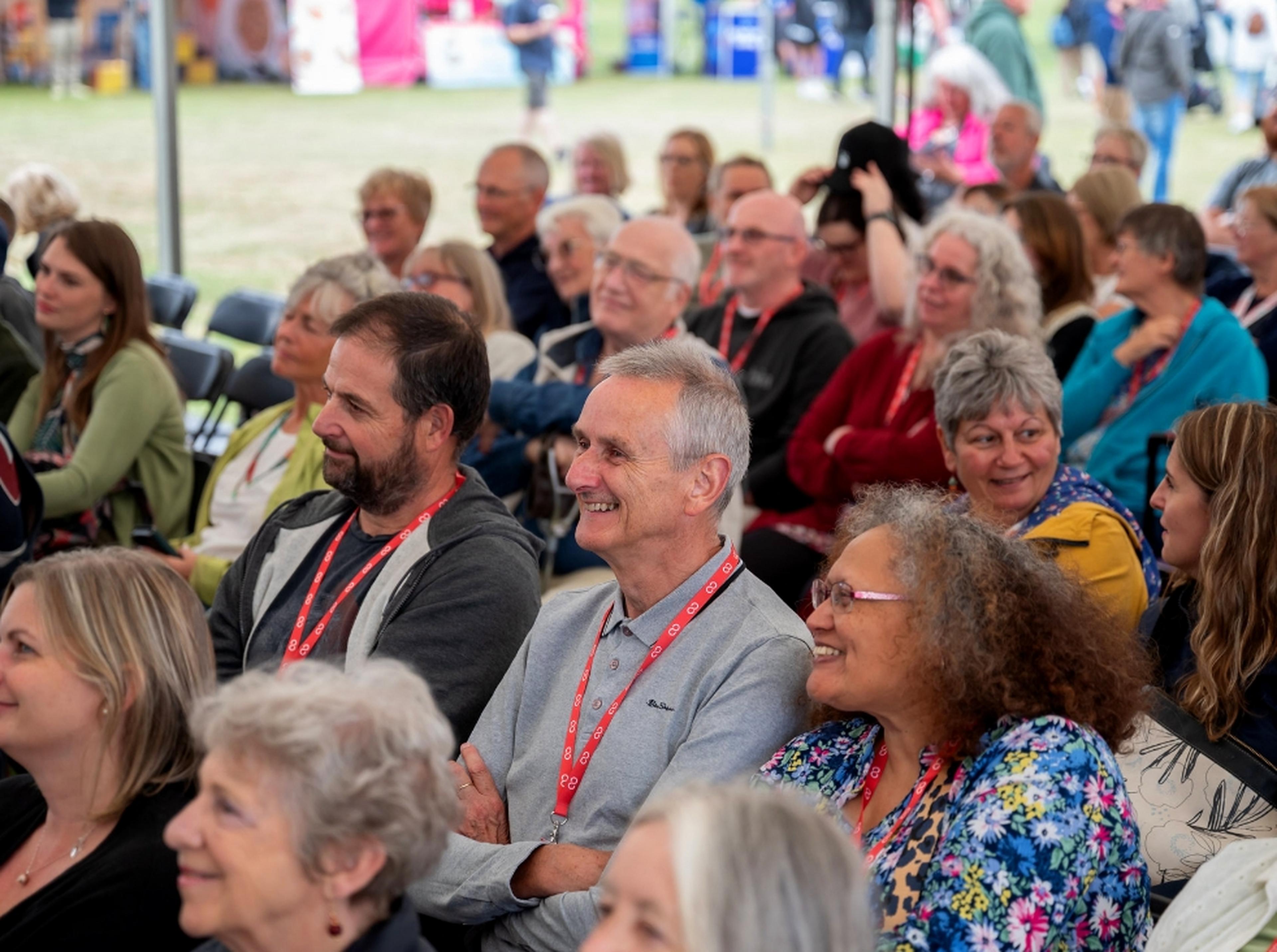 An image of a crowd at an event
