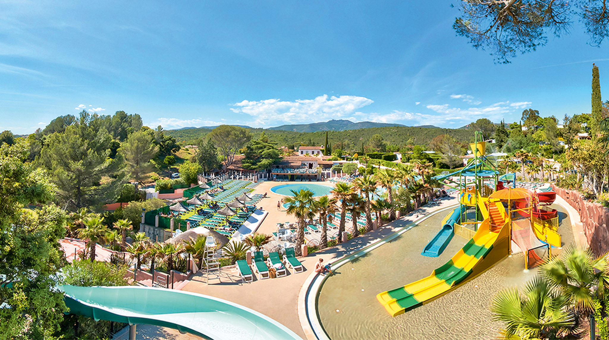 Inside Eurocamp venue with incredible water park facilities