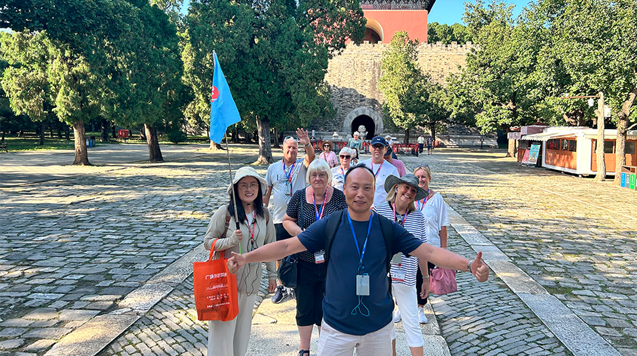 People on a group tour