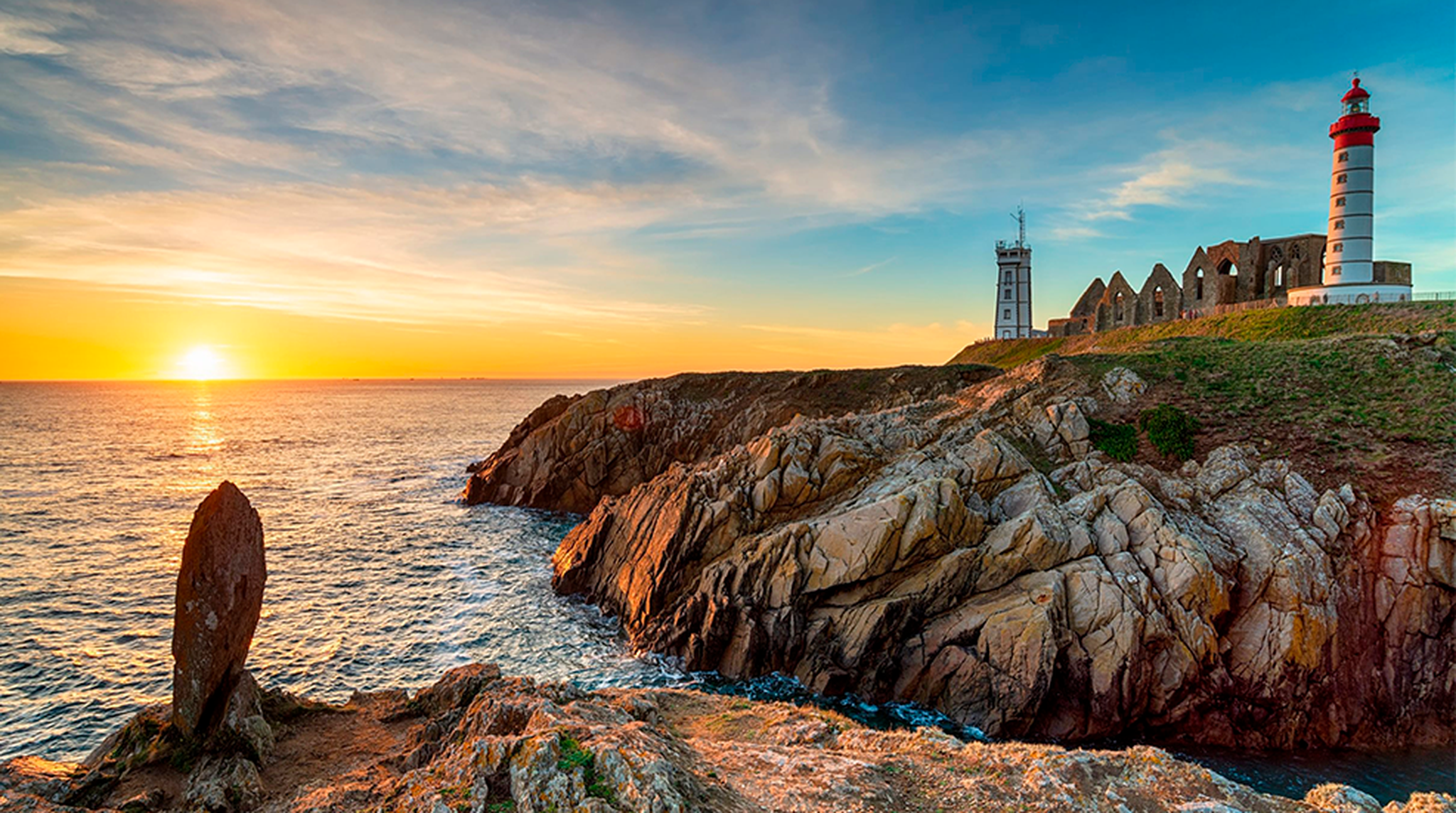 Coastline in Brest, France