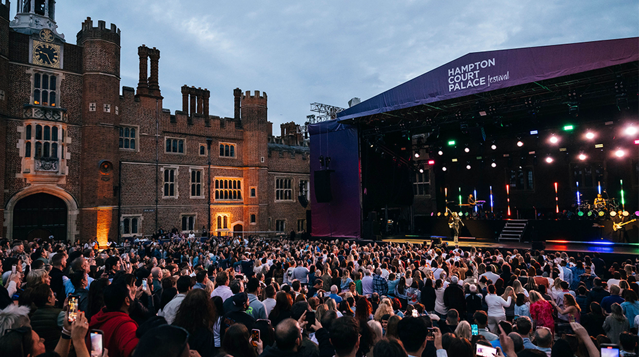 Outside at Hampton Court's festival