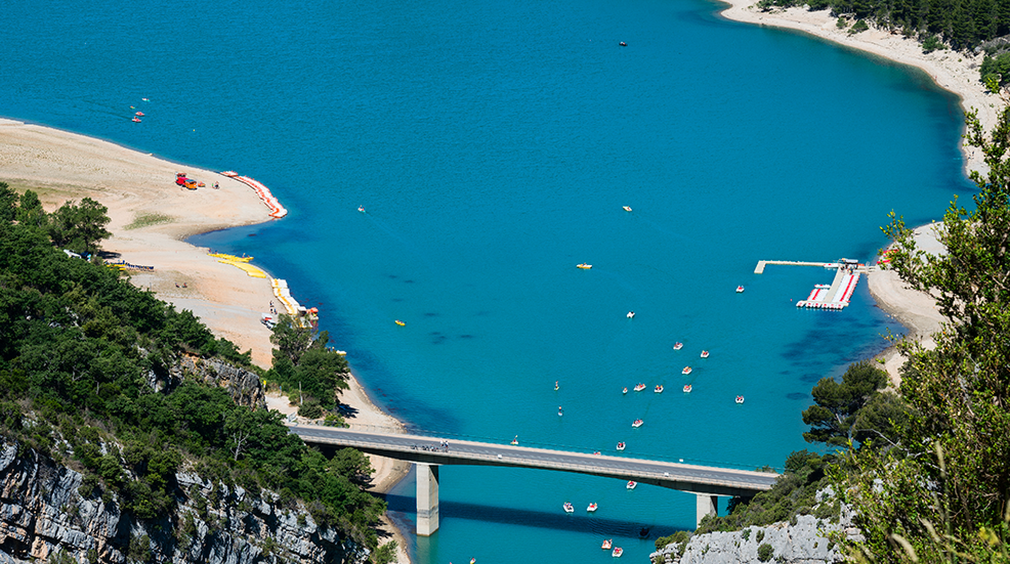 View on Lac de Saint-Croix, Verdon, France