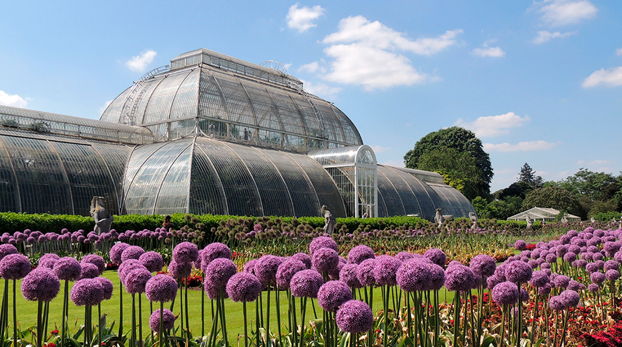View of the Palms House in Kew Gardens