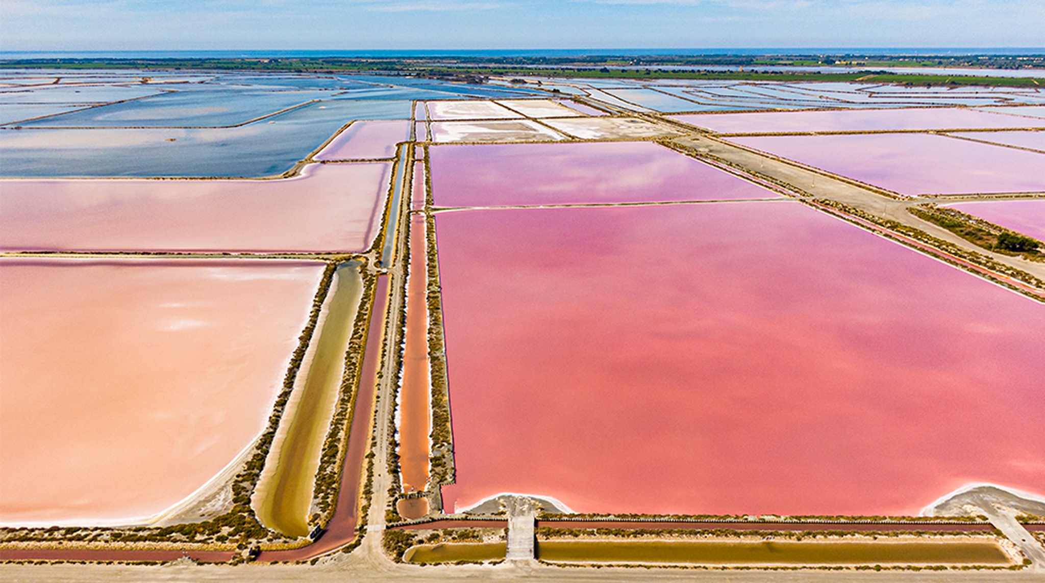 Aigues-Mortes salt marshes and flats Camargue Franc