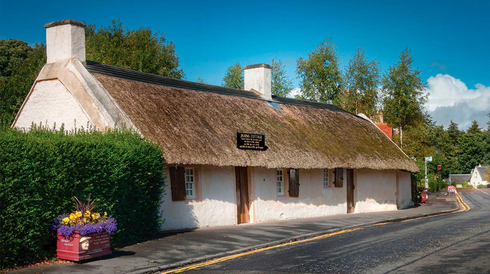 Outside Burns Cottage