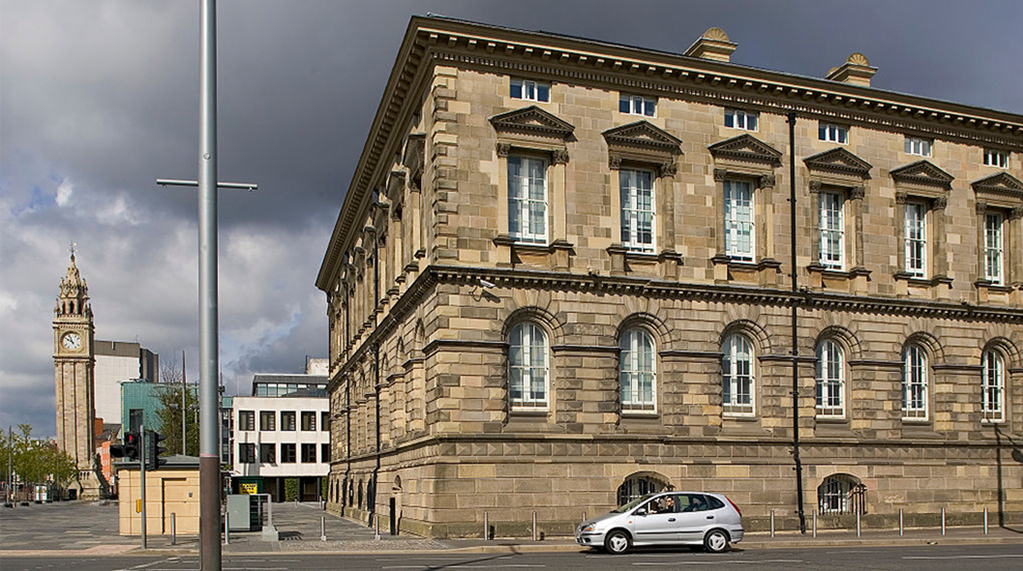 Custom House and Clock Tower in Belfast