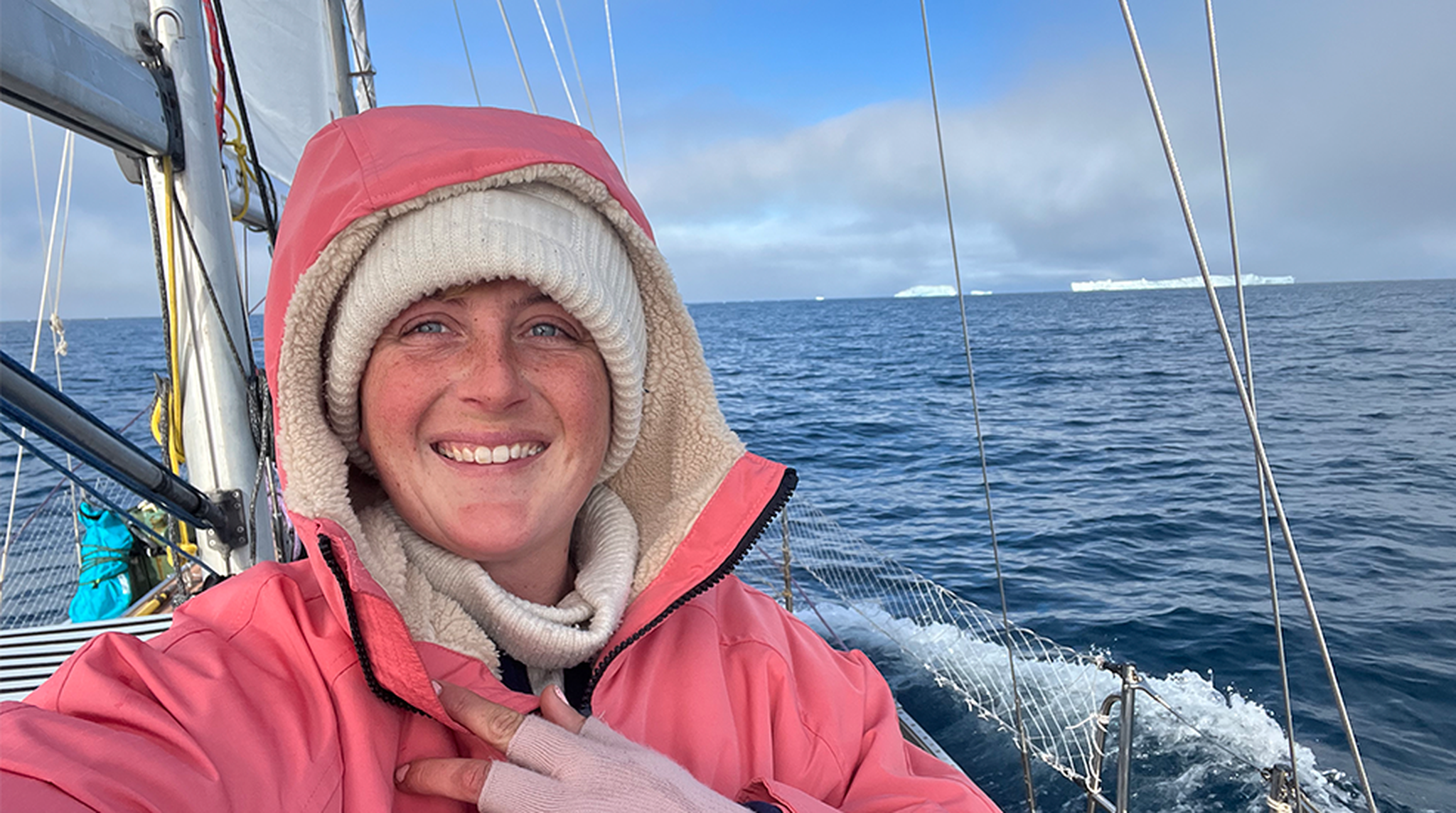 Ella Hibert at sea