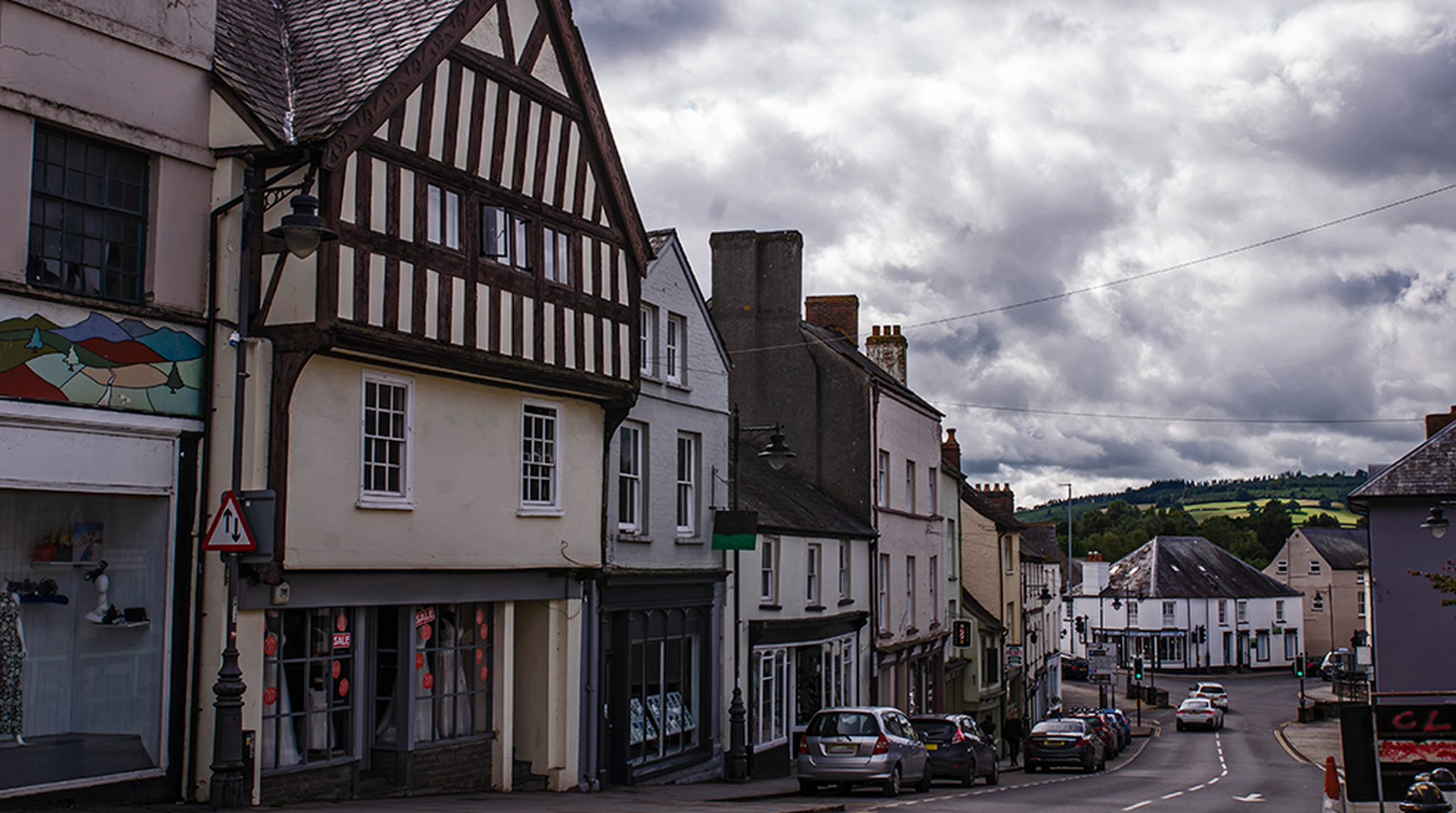 Brecon town in Wales