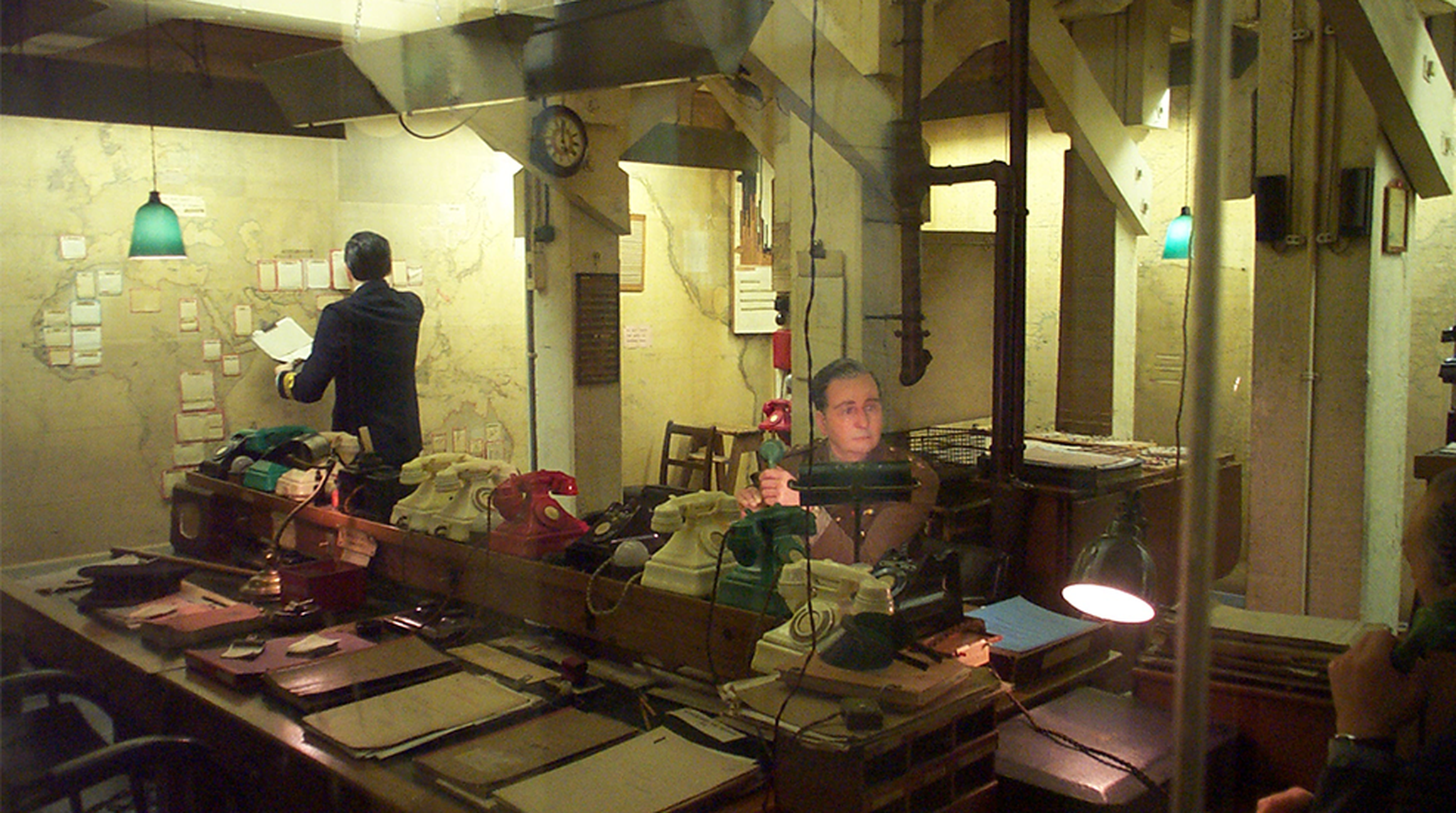 The Map Room in the Churchill Museum and Carbinet War Rooms