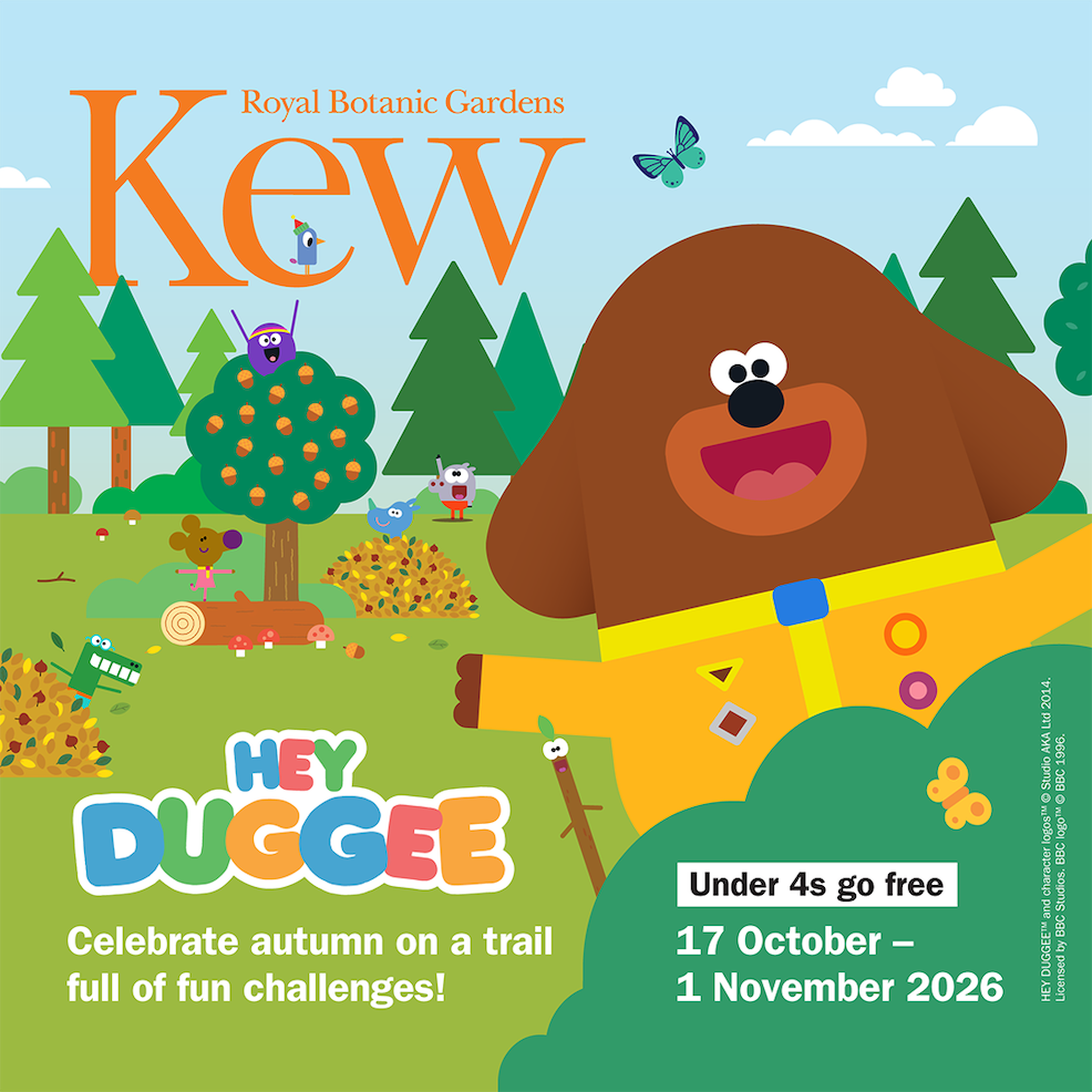Hey Duggee Kew Gardens event poster