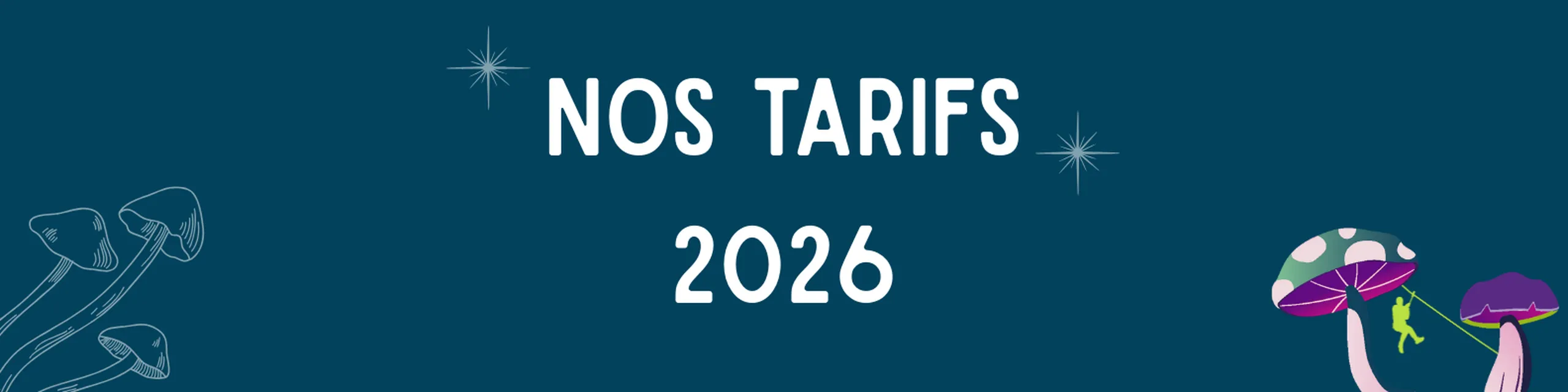 Bannière tarifs 2026