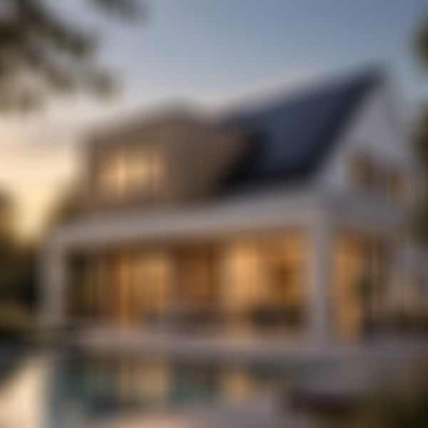 Das Bild zeigt das KAMPA Architektenhaus Signature T175 mit PV Anlage.