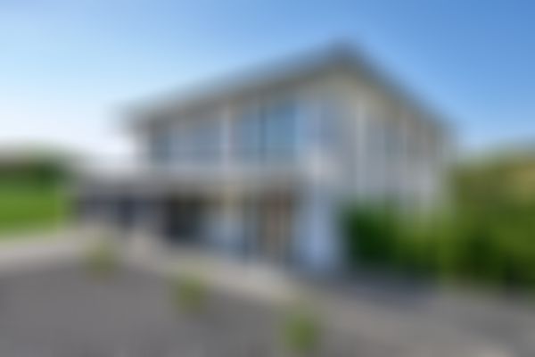 Das Bild zeigt die Außenansicht der Stadtvilla.