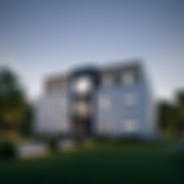 Das KAMPA Mehrfamilienhaus 5.1 ist hier In der Strassenansicht zu sehen.