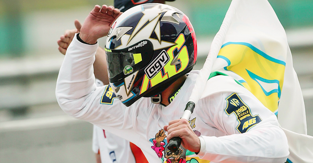 I caschi di Vale: Sepang 2003