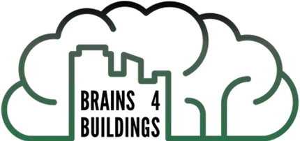 Logo Brains4Buildings B4B groen zwart