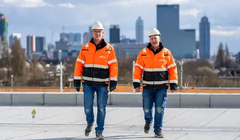 Inspectiecontrole op het dak Franciscus Gasthuis