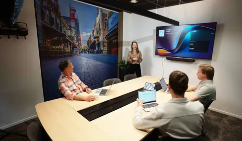 Interactief vergaderen met Microsoft Teams Rooms