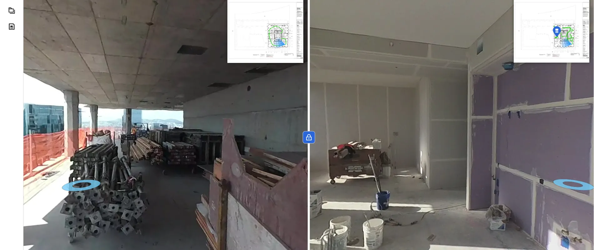 Voorbeeld van OpenSpace interface