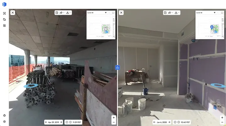 Voorbeeld van OpenSpace interface
