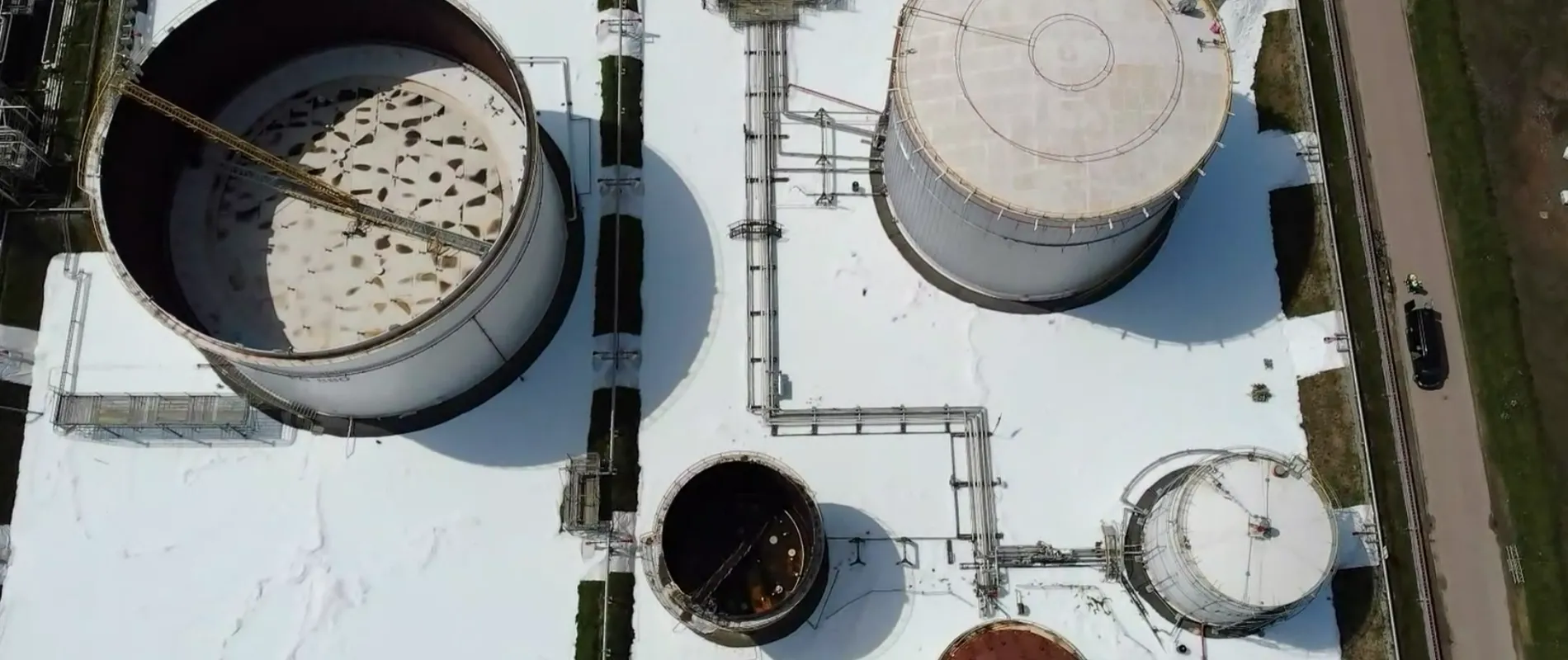 Drone foto schuimtest