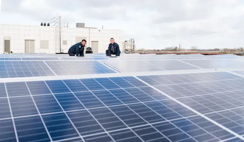 Opwekken en opslaan - energietranistie Unica - PV panelen
