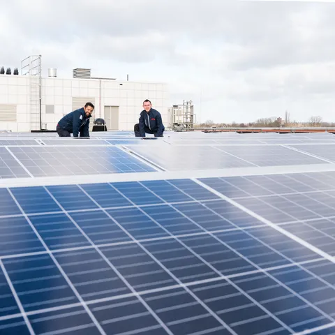 Opwekken en opslaan - energietranistie Unica - PV panelen