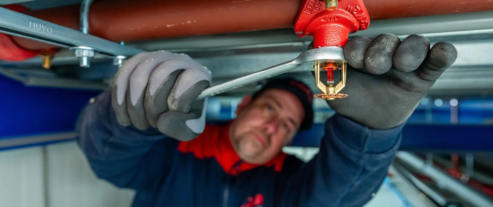 Sprinklerinstallatie monteren