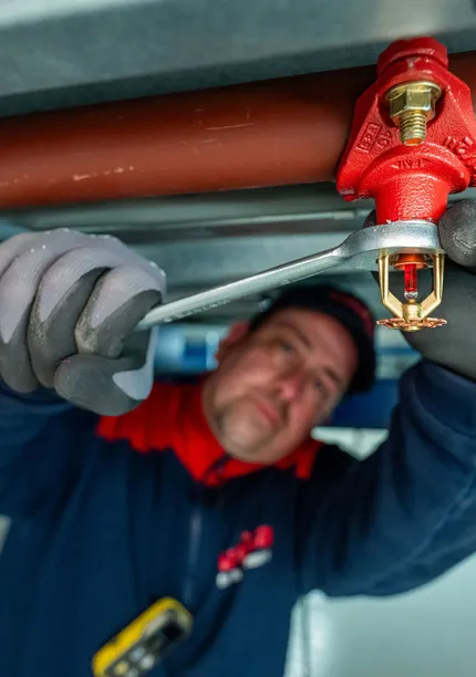 Sprinklerinstallatie monteren