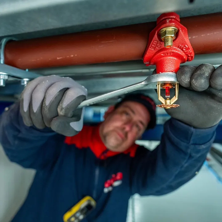 Sprinklerinstallatie monteren