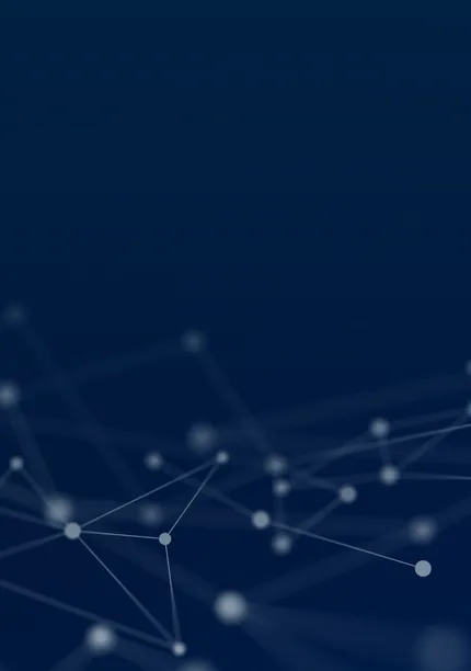 Abstract netwerkvisualisatie die digitalisering en connectiviteit symboliseert