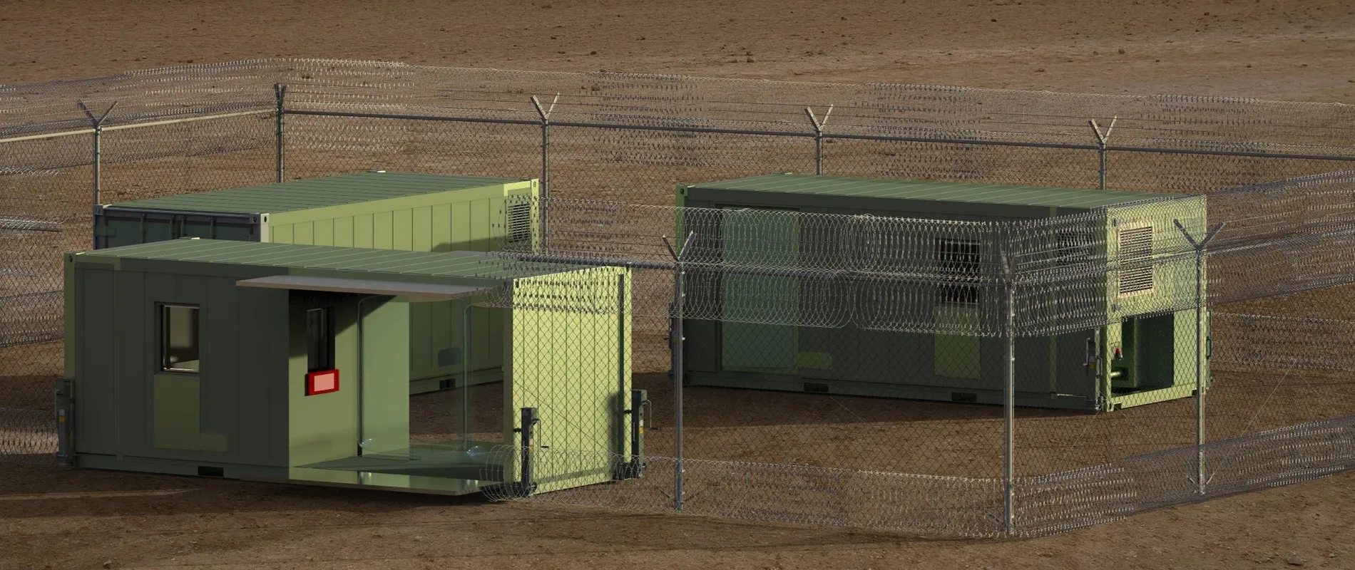 Beeld van zelfvoorzienende containers