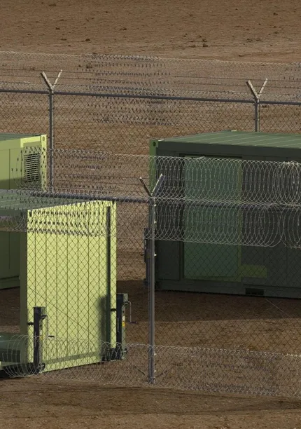 Beeld van zelfvoorzienende containers