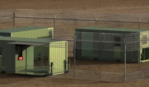 Beeld van zelfvoorzienende containers