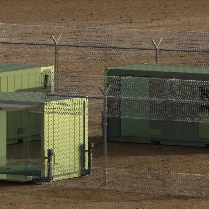 Beeld van zelfvoorzienende containers