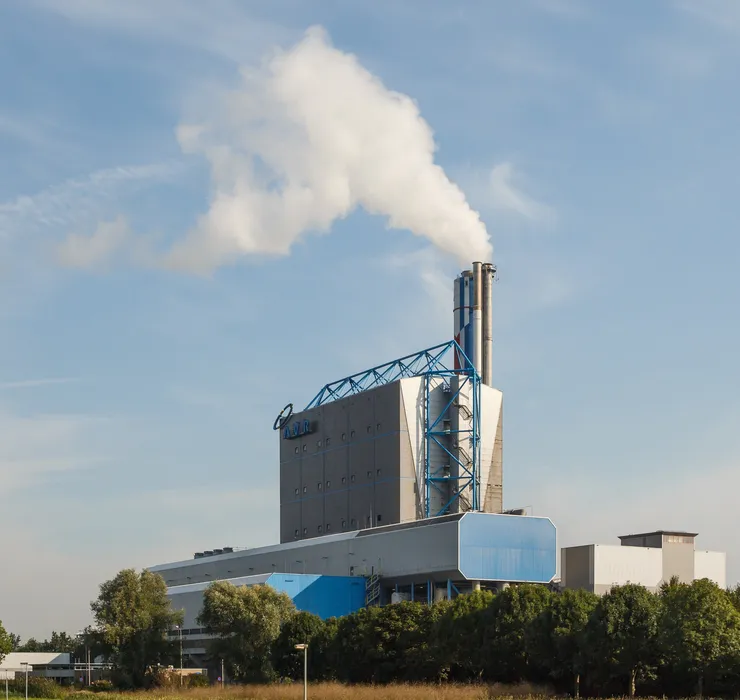AVR plant in Duiven rookpluim