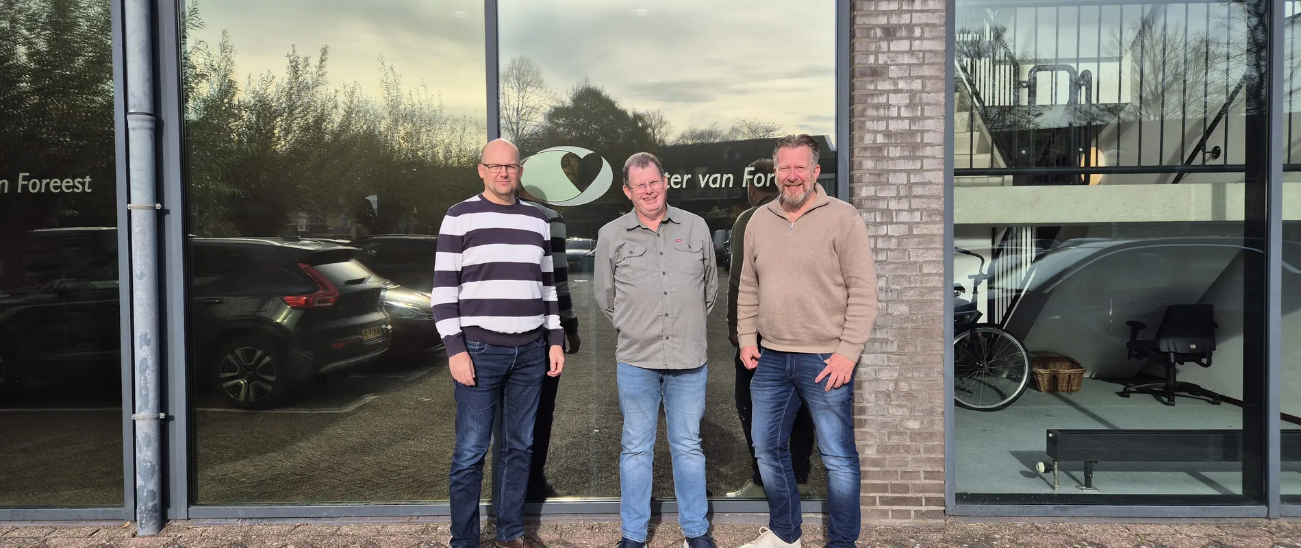 Martijn, René en Jacob