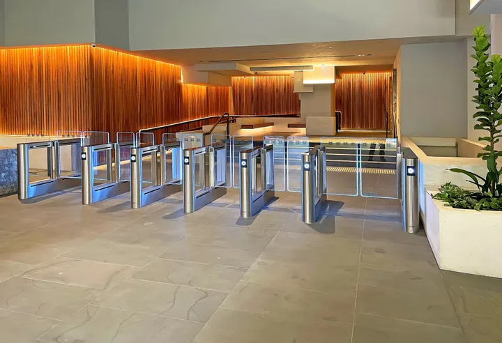 Foto van toegang gates