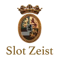 Ornate crest with lions and a crown above the text "Slot Zeist" in elegant golden letters.