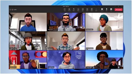 Avatar Teams vergadering