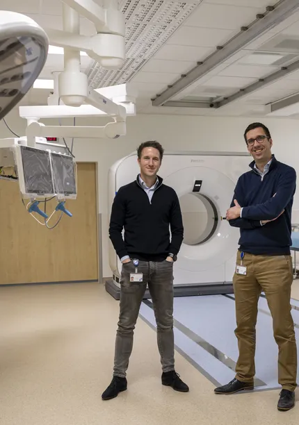 Projectmanager Danny van der Put (links) en lead engineer Arie Kraaijeveld (rechts)