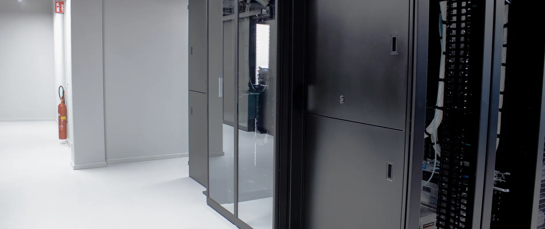 Datacenter kasten van cybersecurity bedrijf