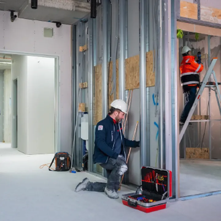 Werkzaamheden voor sanitair project