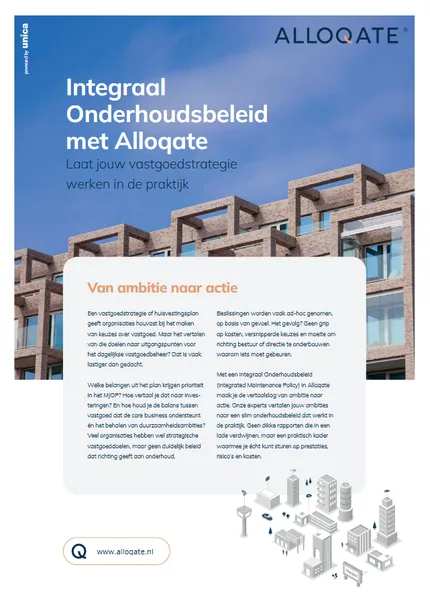 Voorblad Whitepaper Alloqate Integraal Onderhoudsbeleid