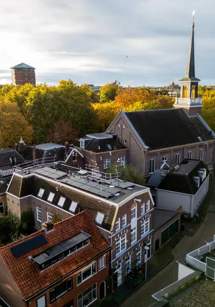 Gemeente zwolle monumentaal pand drone foto