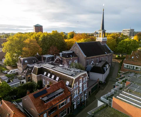 Gemeente zwolle monumentaal pand drone foto