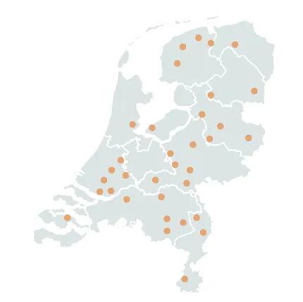 kaart van Nederland