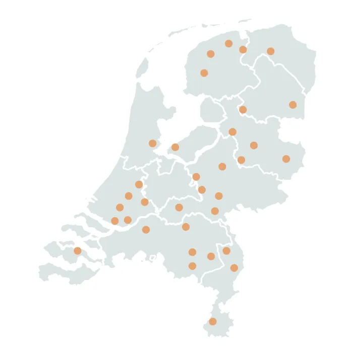 kaart van Nederland
