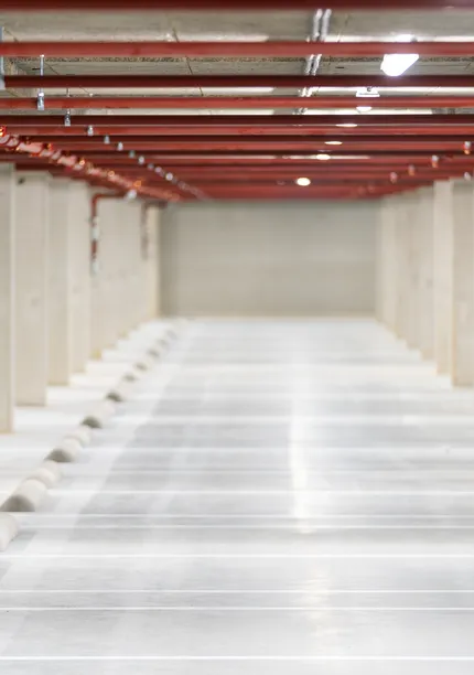 Sprinklerinstallatie modificatie parkeergarage